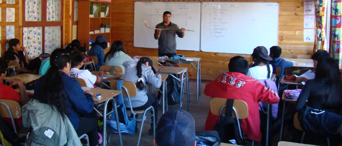 Taller educativo de palin mapuche